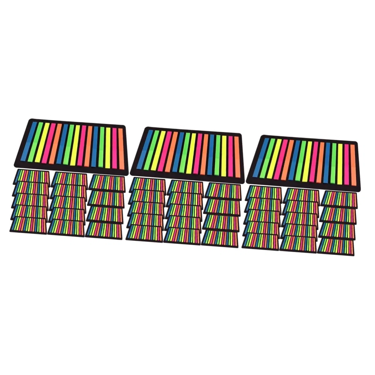 DOITOOL 45 Hojas Tiras de Resaltado Transparente Marcadores de Página Adhesivos Portátiles para Libros y Clasificación de Notas
