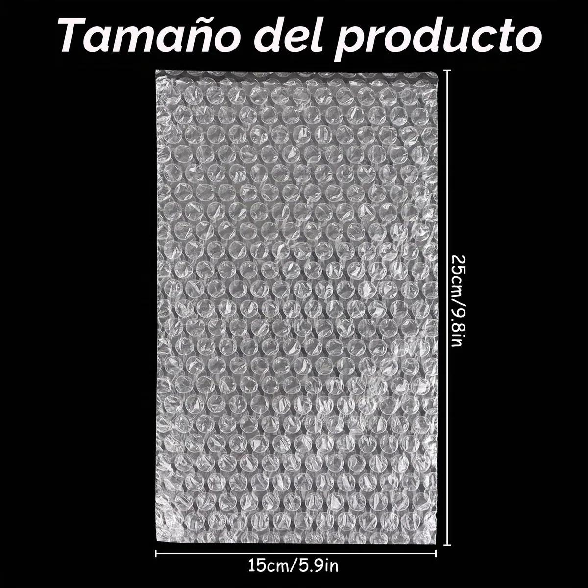 CYEER 100 piezas bolsas de burbujas transparentes, 15x25CM bolsas de plástico de burbujas, bolsas de burbujas, material de embalaje de plástico de burbujas para el embalaje de envío