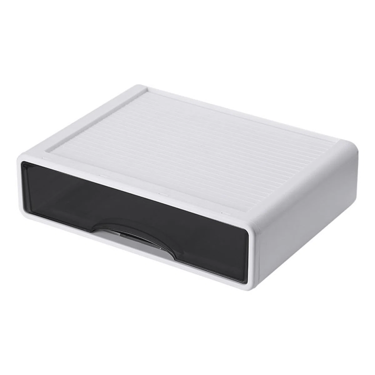 Alipis Organizador de Escritorio Cajones de Pp Blanco Apilable | Oficina y Mesa, Diseño Ranura, Almacenamiento para Accesorios y Maquillaje