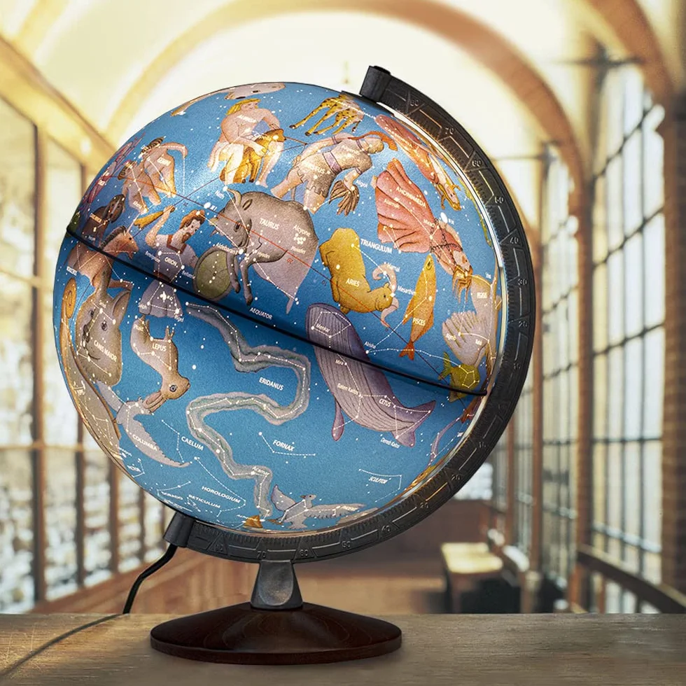 TECNODIDATTICA Nova Rico 0330SPSTLALL1066 Globo, Azul, 30 cm
