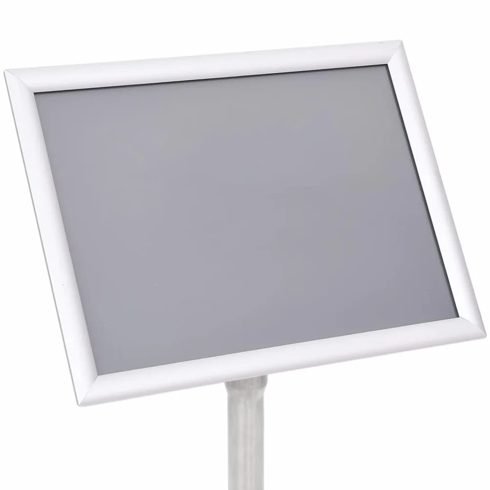 vidaXL Soporte de Pie para Carteles A4 Aleación de Aluminio Plateado
