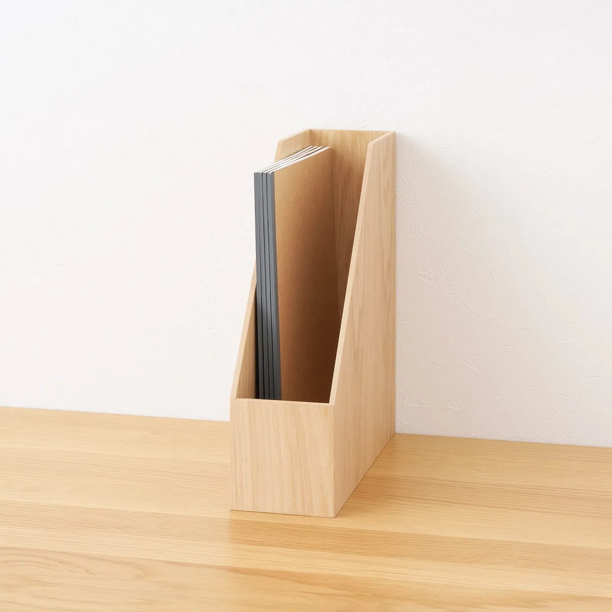 MUJI 44310205 - Caja archivadora de madera, tamaño A4, 3,6 x 10,8 x 32 cm (ancho x profundidad x altura)