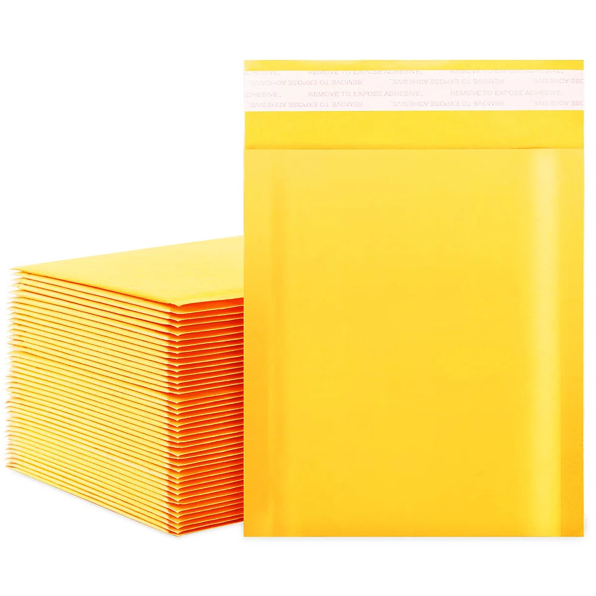 Dasen Sobres Kraft de Papel de Burbujas para Embalaje de Envíos de 6 x 9 pulgadas, 50 unidades, pequeñas bolsas de correo autosellantes, sobres acolchados amarillos #000