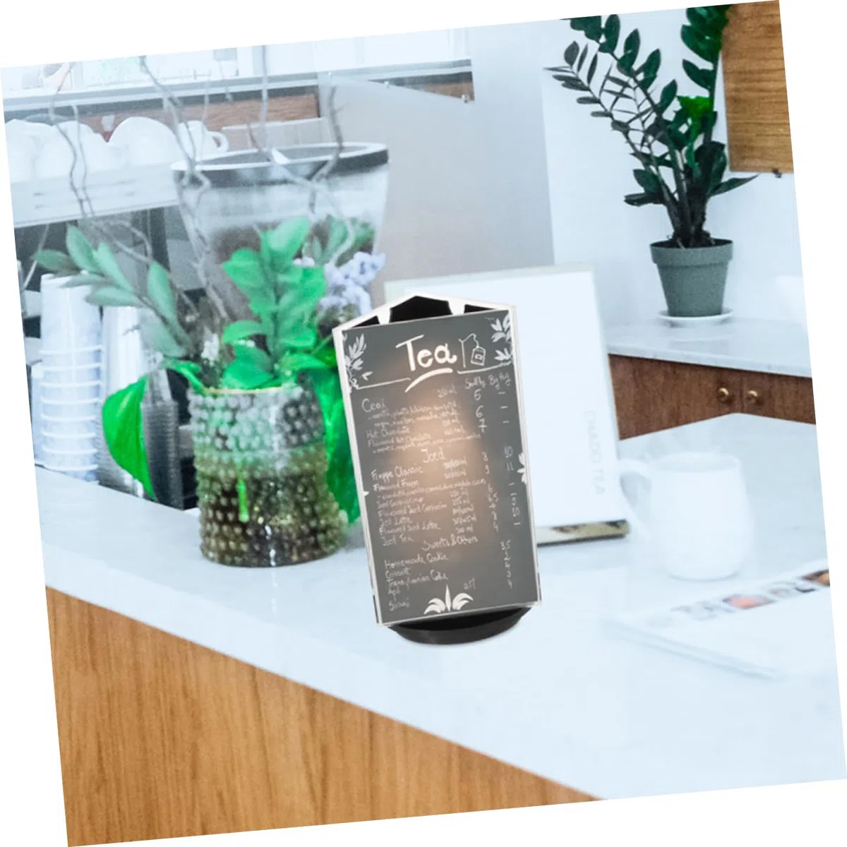 LALAFINA 4piezas Soporte De Menú Acrílico Restaurantes y Exhibidor De Carteles De Mesa Portaequipo De Transparente Diseño Estable y