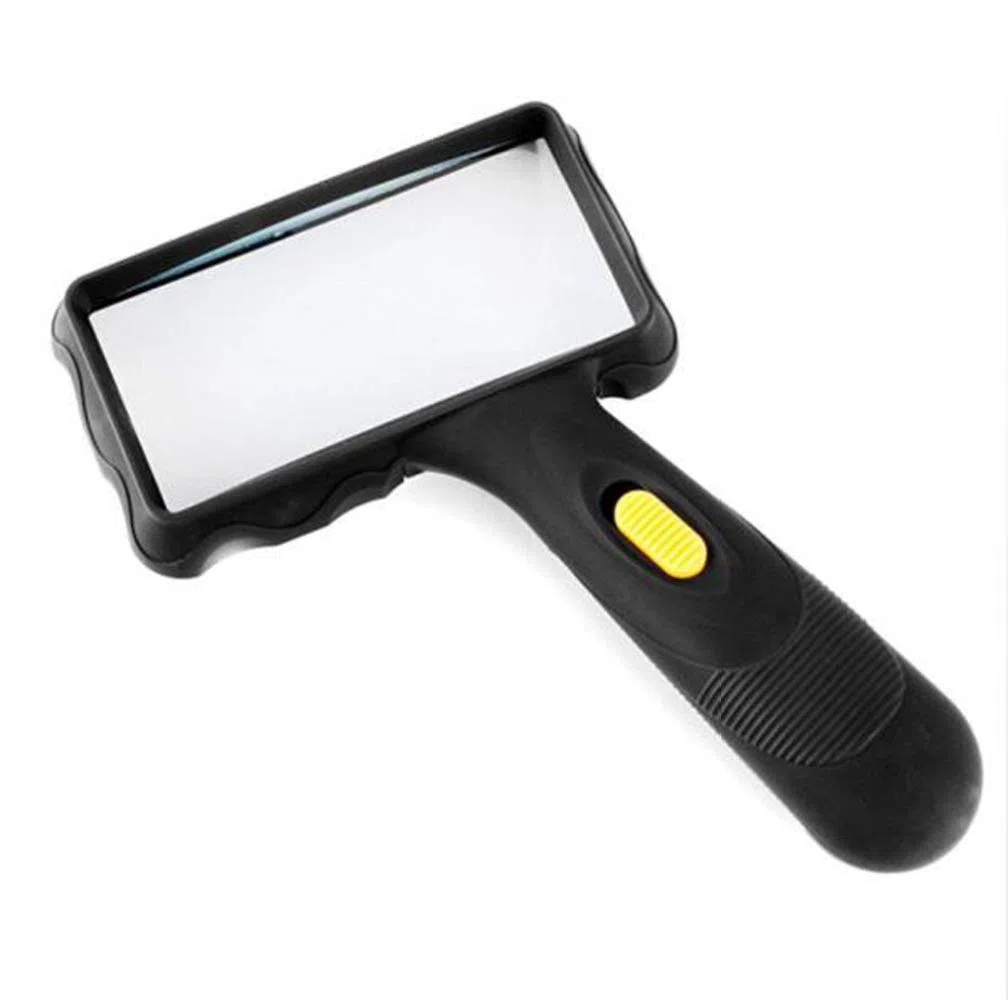 Lupa, Lupa de Mano con luz LED, Lente acrílica 2X, Ayuda de Lectura iluminada portátil, Lupa para Lectura de Libros, periódicos y observación de Pasatiempos, Ciencia