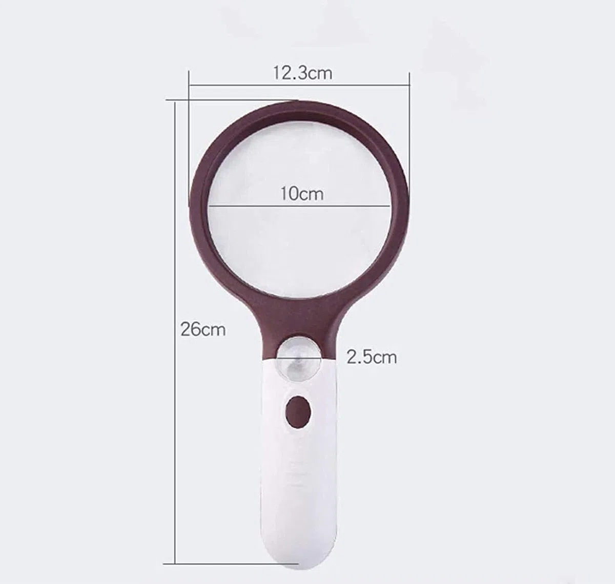 Lupa, lupa de mano con luz LED, alto aumento 10 x 30x, ideal para leer, reparar teléfonos móviles e identificación