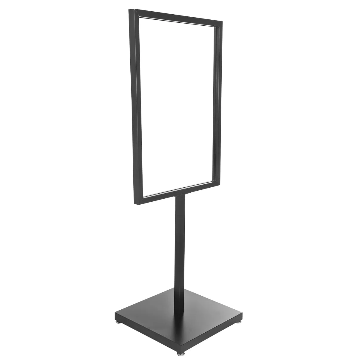 Soporte para información, soporte de suelo, soporte para carteles con base resistente, soporte para pósteres, soporte de información, soporte publicitario, alto 160 cm
