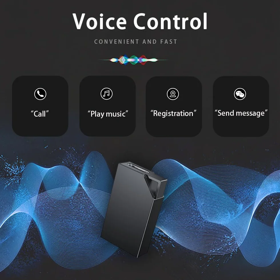 Grabadora de Voz Espia 64GB Recargable por USB Activación por Voz Mini Oculta