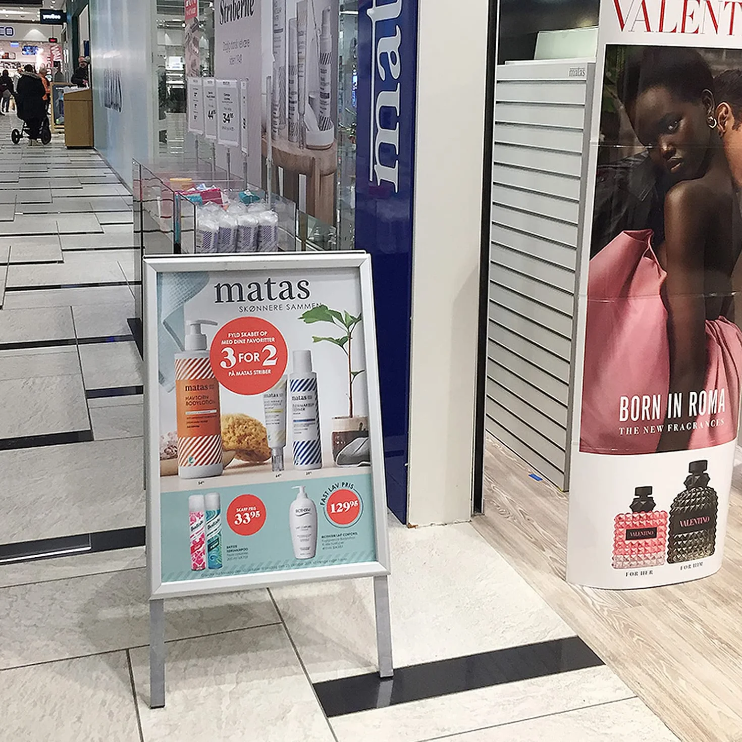 DisplayLager - Customer Budget Alu-Line, plata, para uso interior, ambos lados (2 carteles) (A1)