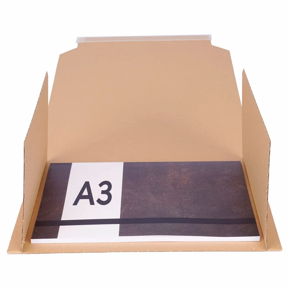 verpacking Paquete de libros 430 x 310 x 10-60 mm, DIN A3, autoadhesivo (dimensiones exteriores 495 x 320 x 10-60 mm), embalaje universal para envolver (50 unidades)