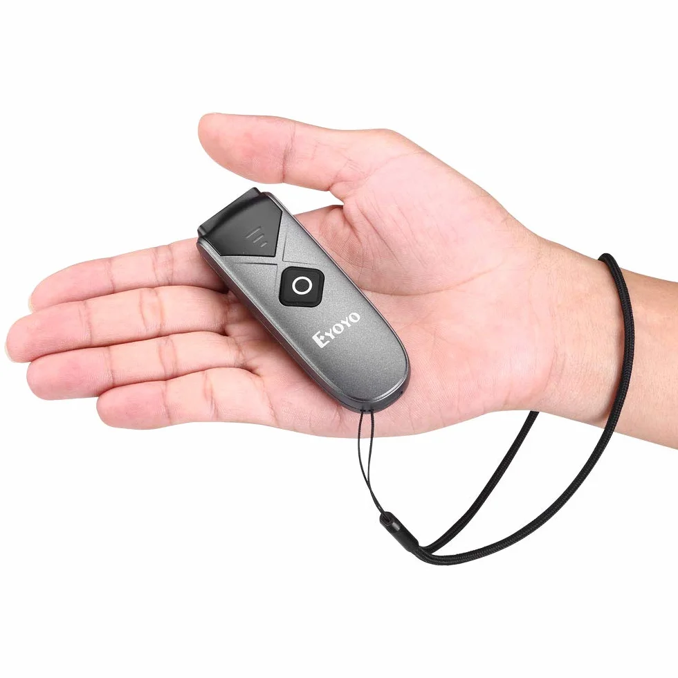 Eyoyo 2D Escáner de Código de Barras Bluetooth, QR Lector de Código de Barras 1D USB 2,4G Inalámbrico Data Matrix con Manual en Castellano y Inglés, Pistola Portátil para iOS, Android, Tabletas y PC
