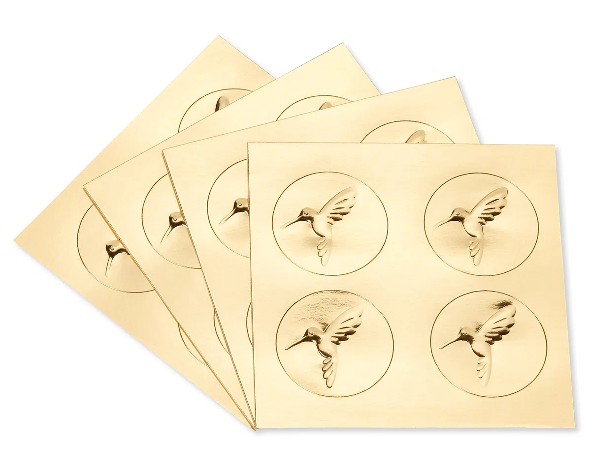 Papyrus Tarjetas en blanco con sobres, mariposa dorada, 16 unidades