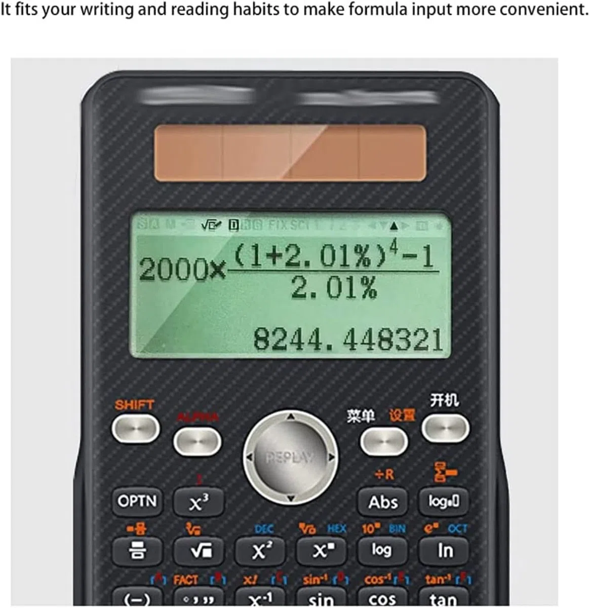 Calculadora para Oficina Calculadora De Funciones Científicas Multifunción Financiera para Empresas Hogar Y Escuela(White)