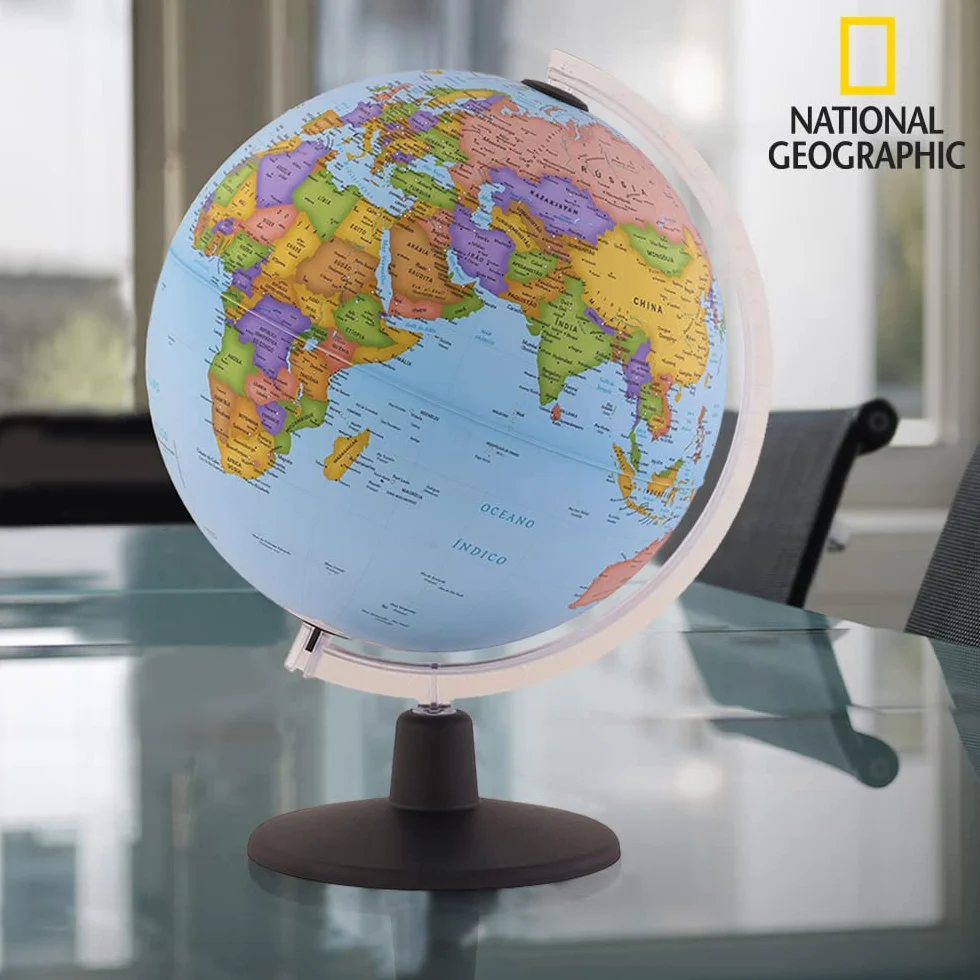 National Geographic Beginners Globo Terráqueo 30 cm Giratorio Cartografía Política