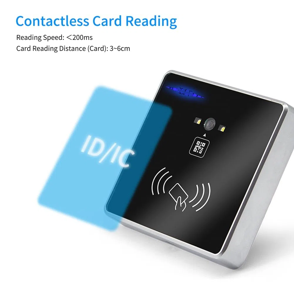 Escáner de Código de Barras 1D 2D Integrado Lector de Tarjetas RFID de Código de Barras QR Conexión Wiegand Autoinducción para Máquina de Puerta