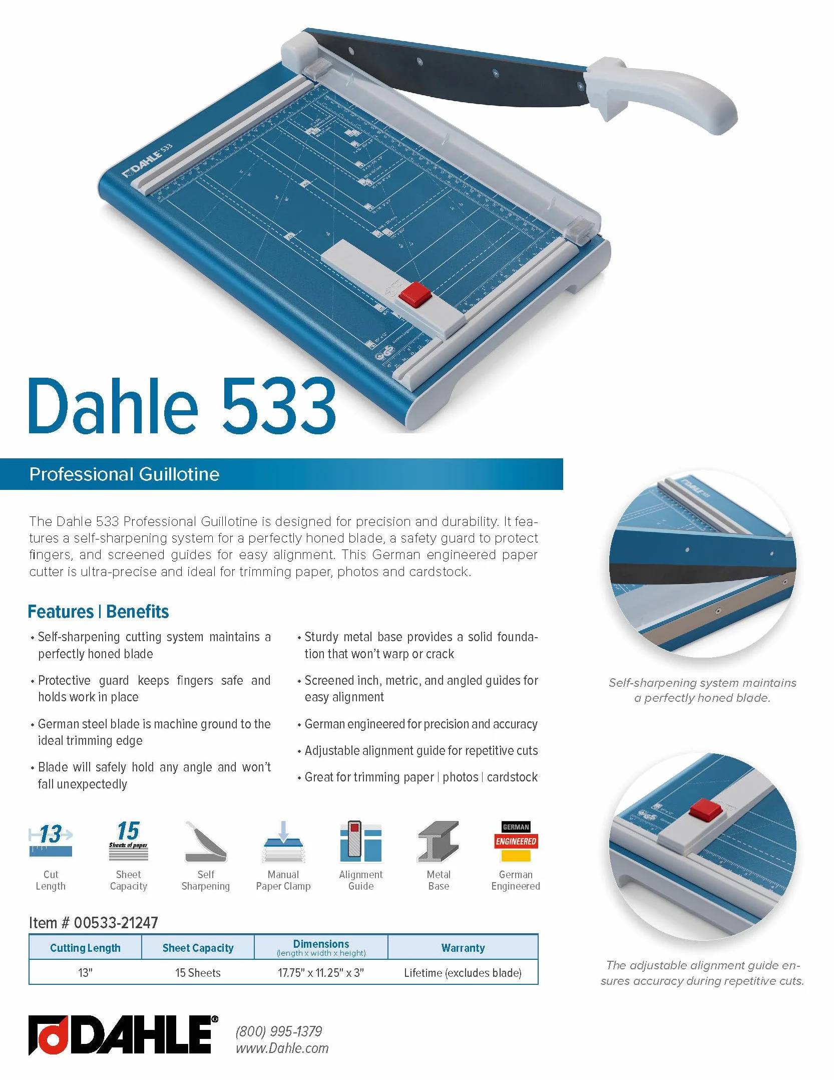 Dahle 00533-21247 - Cizalla de palanca