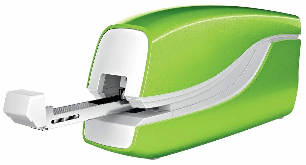 Petrus Grapadora petrus electrica e-310 wow verde metalizado capacidad 12 hojas usa grapa nº 10