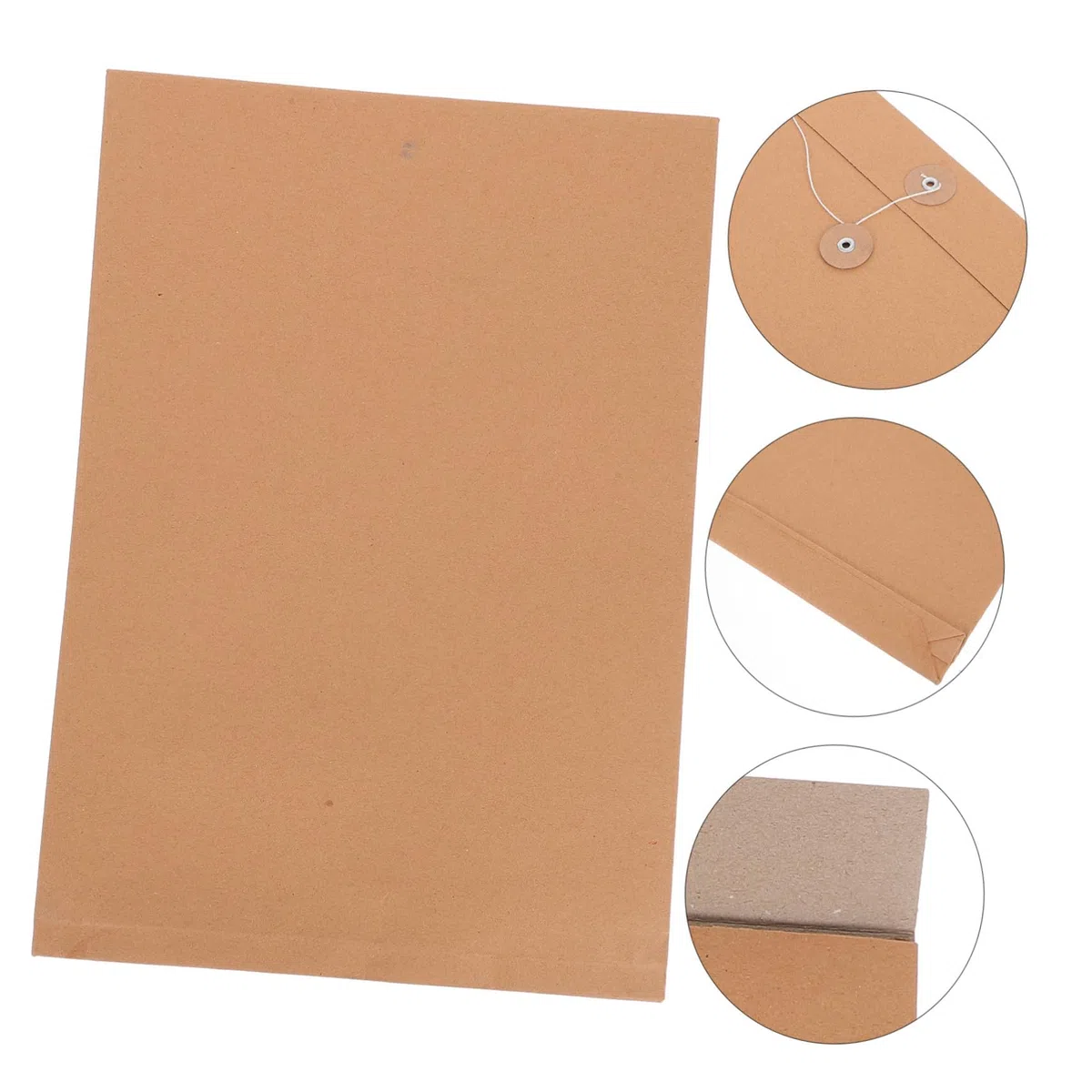 iplusmile 25piezas Cartera de Papel Kraft Organizador de Documentos Carta Carpeta de Archivos para Papelería de Oficina Bolsa para Documentos sobre Portafolios de Papel Kraft Unidades