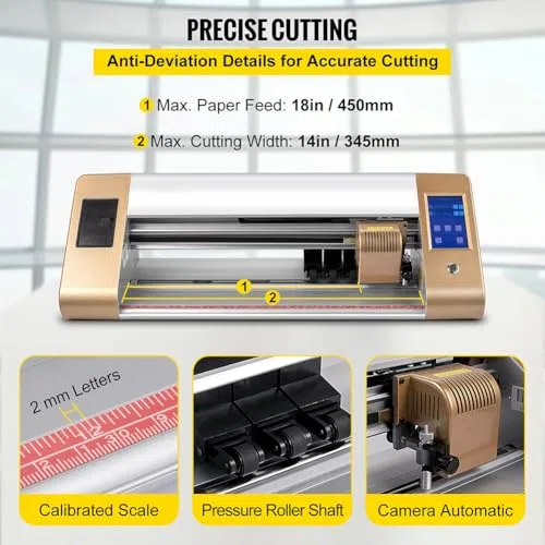 Máquina cortadora de vinilo, trazador de corte automático para hacer camisetas y carteles, ideal para proyectos de impresión de vinilo y manualidades
