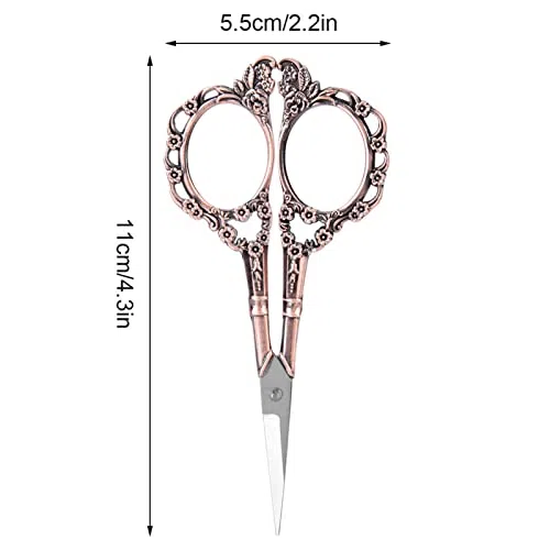 Tijeras de bordado, tijeras de sastre de acero inoxidable de alta calidad para costura, manualidades y álbumes de recortes, herramienta funcional decorativa