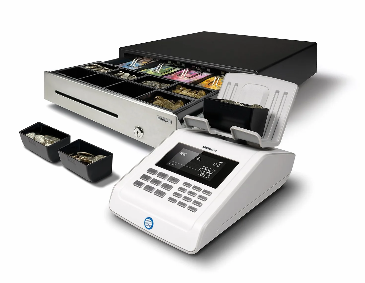 Safescan 4141CC Tazas que encajan óptimamente en el cajón portamonedas - Prepare la caja dinero fácilmente - Agilice el conteo de las cajas registradoras Safescan LD-4141, SD-4141 y HD-4141S