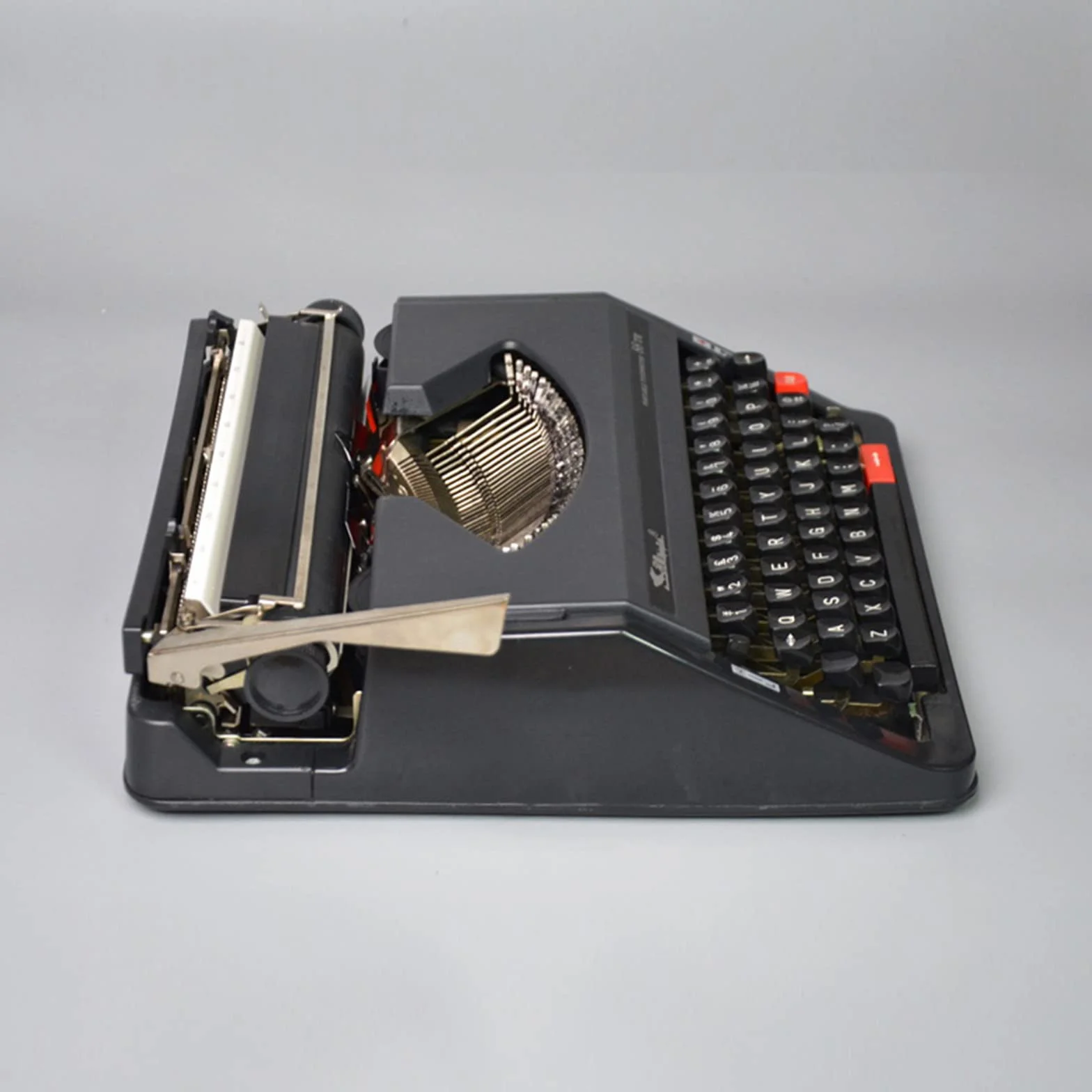 Máquina de Escribir Inglesa Mecánica Antigua, Maquinaria Máquina de Escribir, Maquina Escribir, Máquina de Escribir Manual Antigua, Portátil y Fácil de Usar,Black