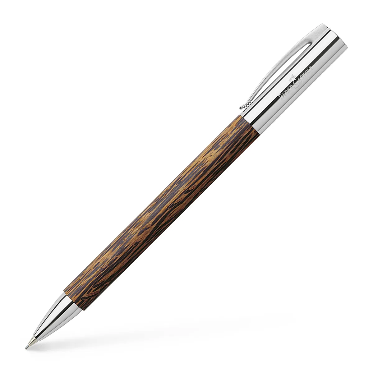 FABER-CASTELL - Lápiz giratorio Ambition Coco, 0,7 mm | Lápiz de plomo de alta calidad con eje de madera de coco, incluye embalaje de regalo
