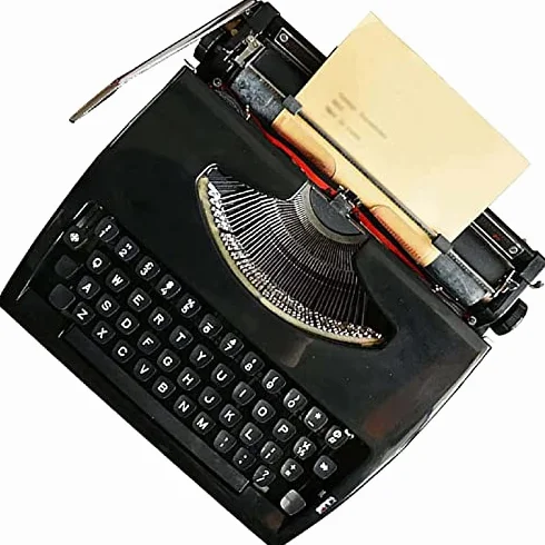 Máquina de escribir manual retro para escritores, máquina de escribir mecánica vintage portátil para el hogar, oficina, sala de estudio