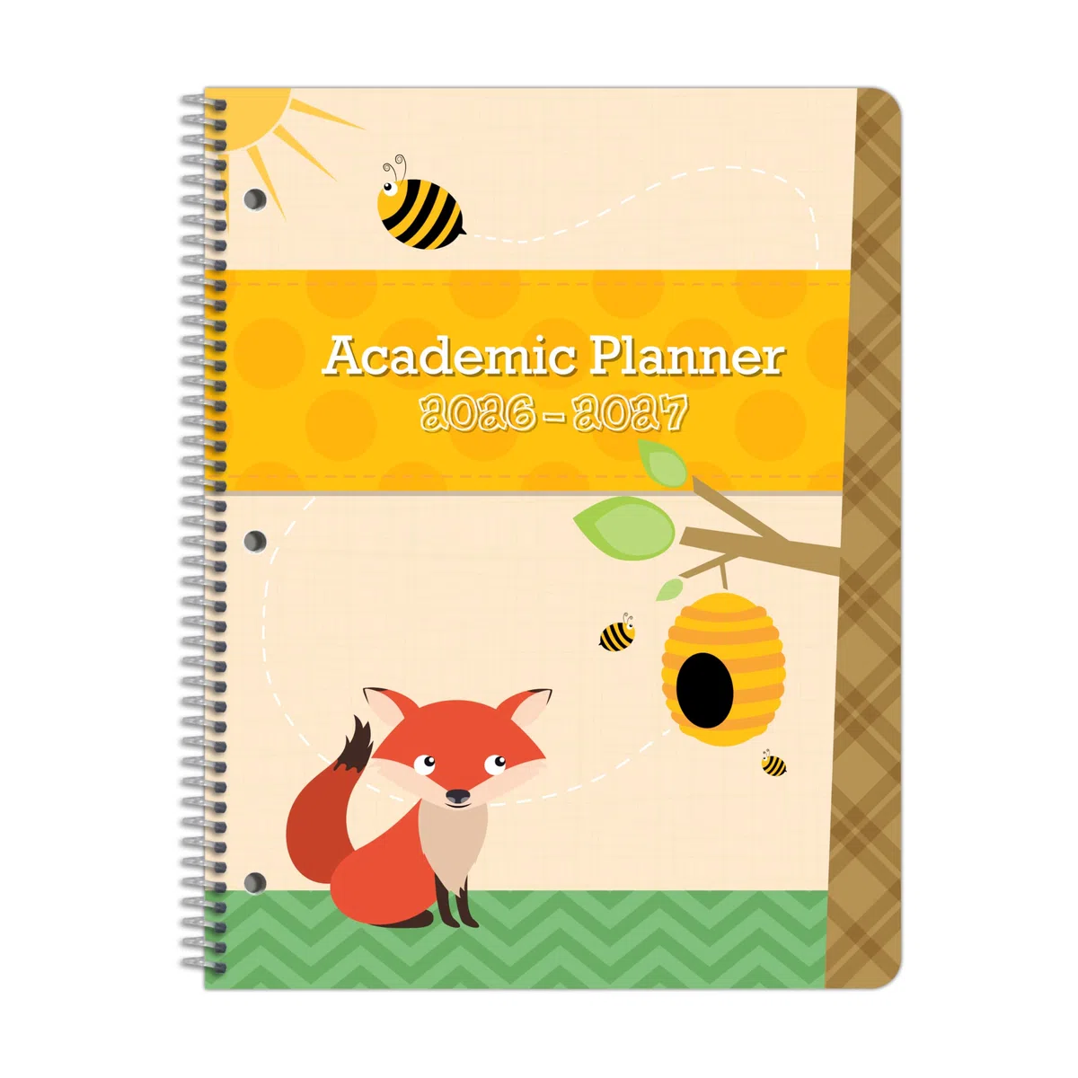 Engage - Agenda escolar escolar para estudiantes de primaria 2026-2027, año escolar académico, tamaño grande (8.5 x 11 pulgadas), libro de datos estilo bloque