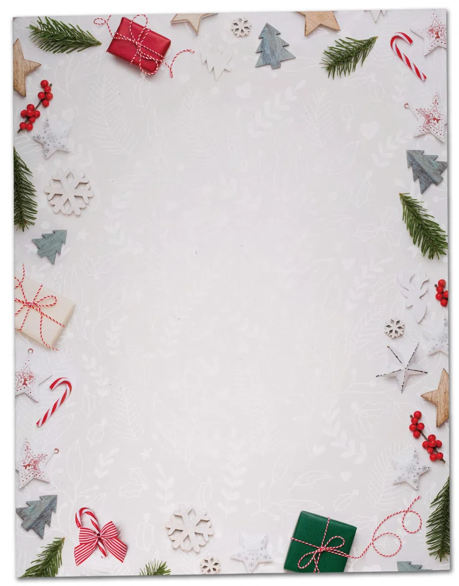 Papel de papelería navideña, 40 hojas