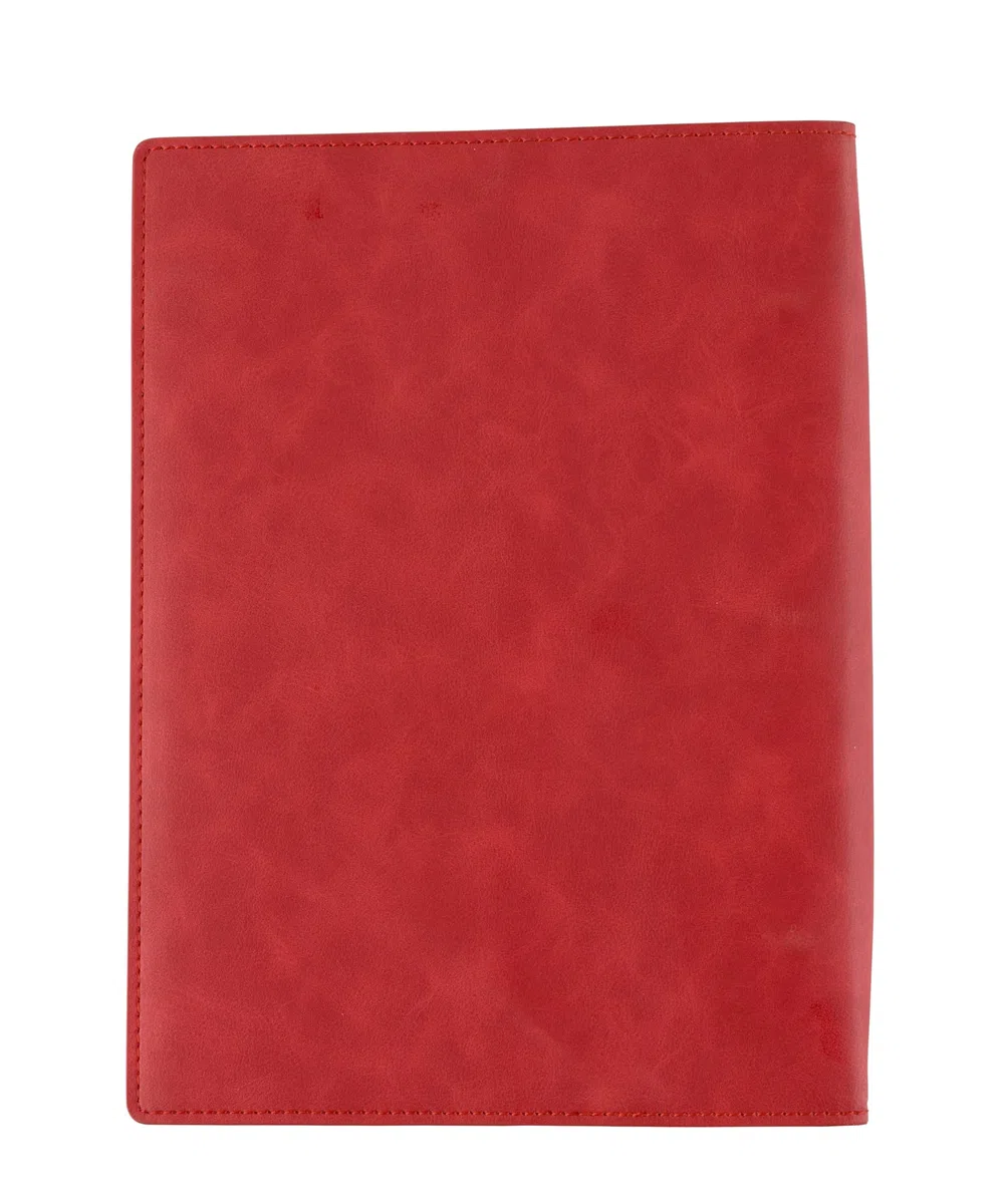Fender Cuaderno de notas musicales de cuero vegano, rojo Dakota