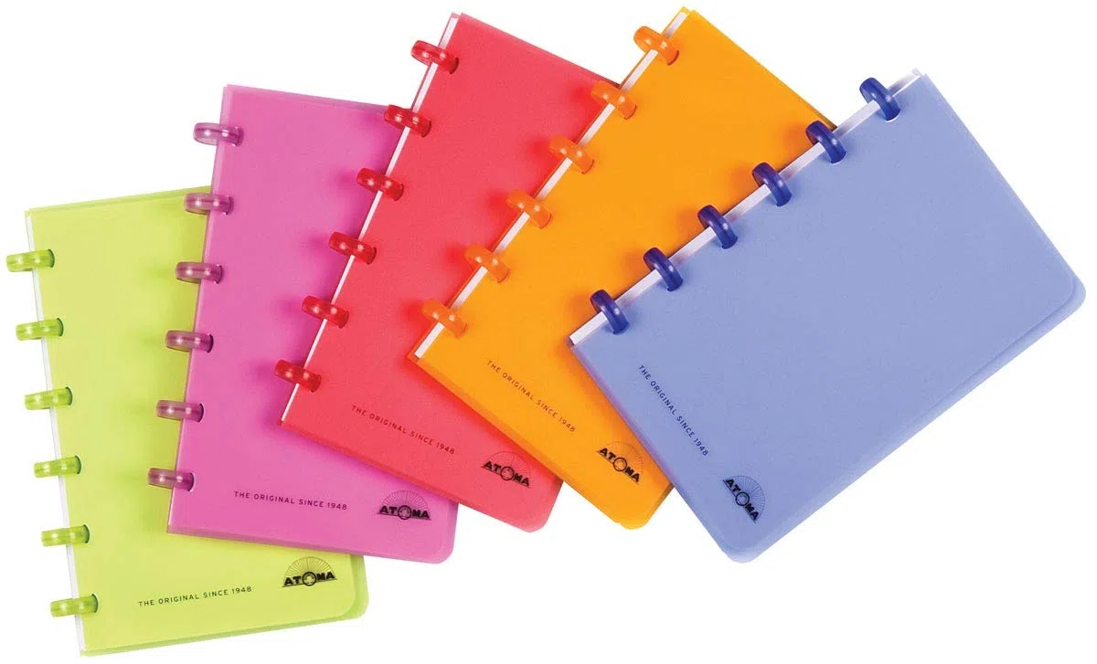 Atoma – 1 cuaderno Polypro Trendy, cuadriculado, 120 páginas, formato A6: 10 x 16 cm