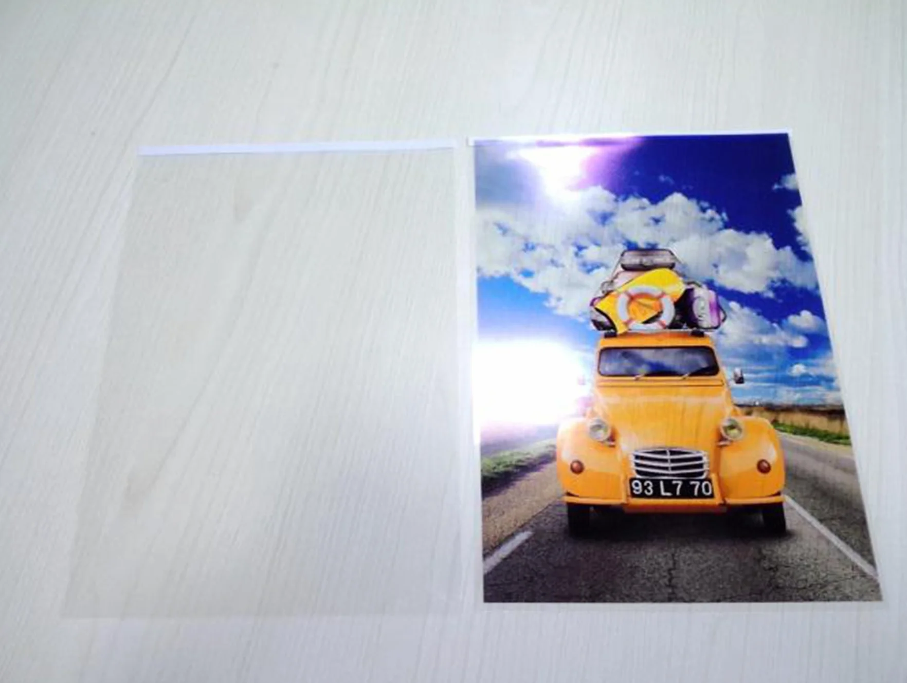 Lámina para retroproyector A4 y A3, para impresora láser y fotocopiadora. Lámina transparente de Uinkit A3 x 50 Sheets