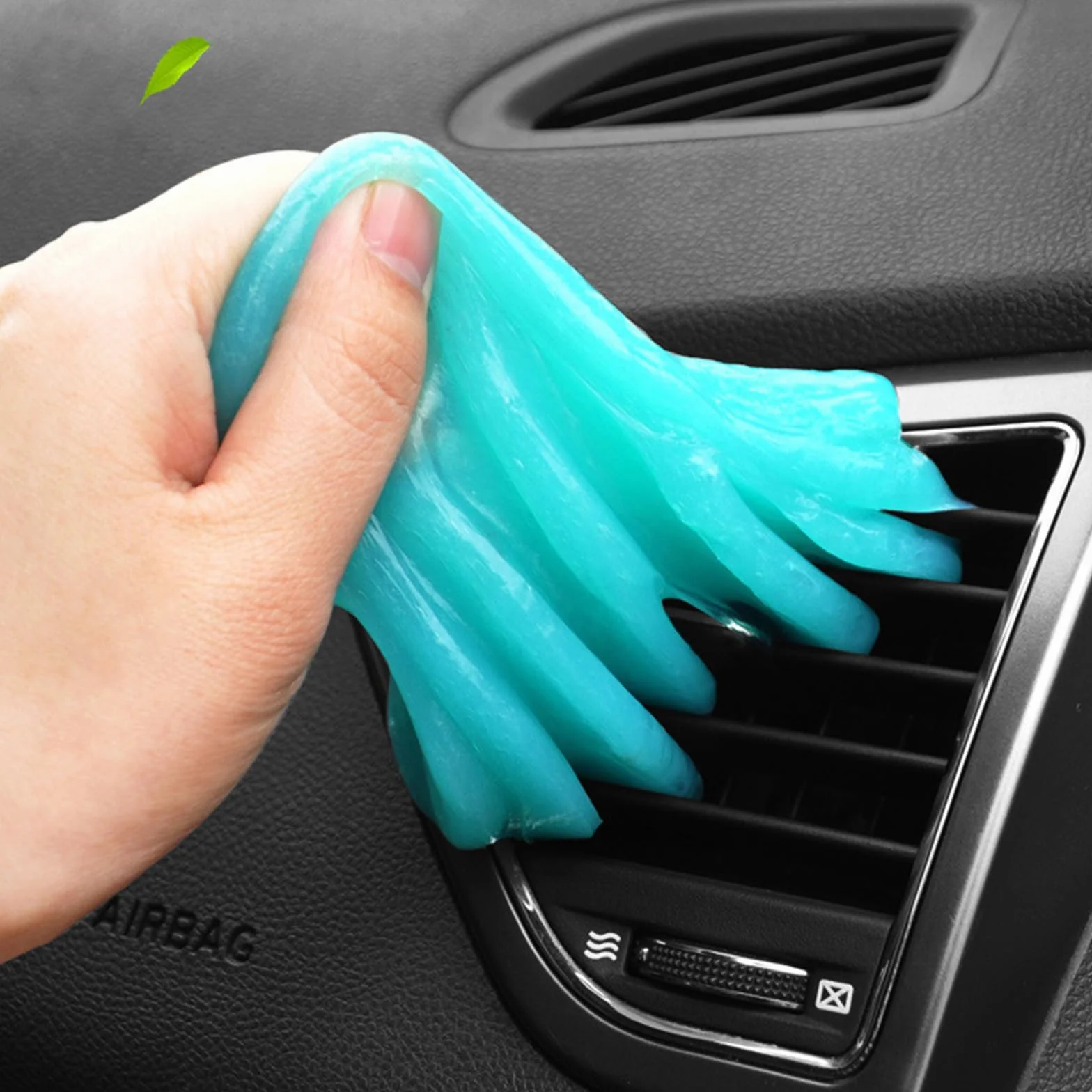 Gel limpiador de coche reutilizable para teclado, PC, ordenador portátil, ordenador, oficina en casa (azul, 2 x 160 g)