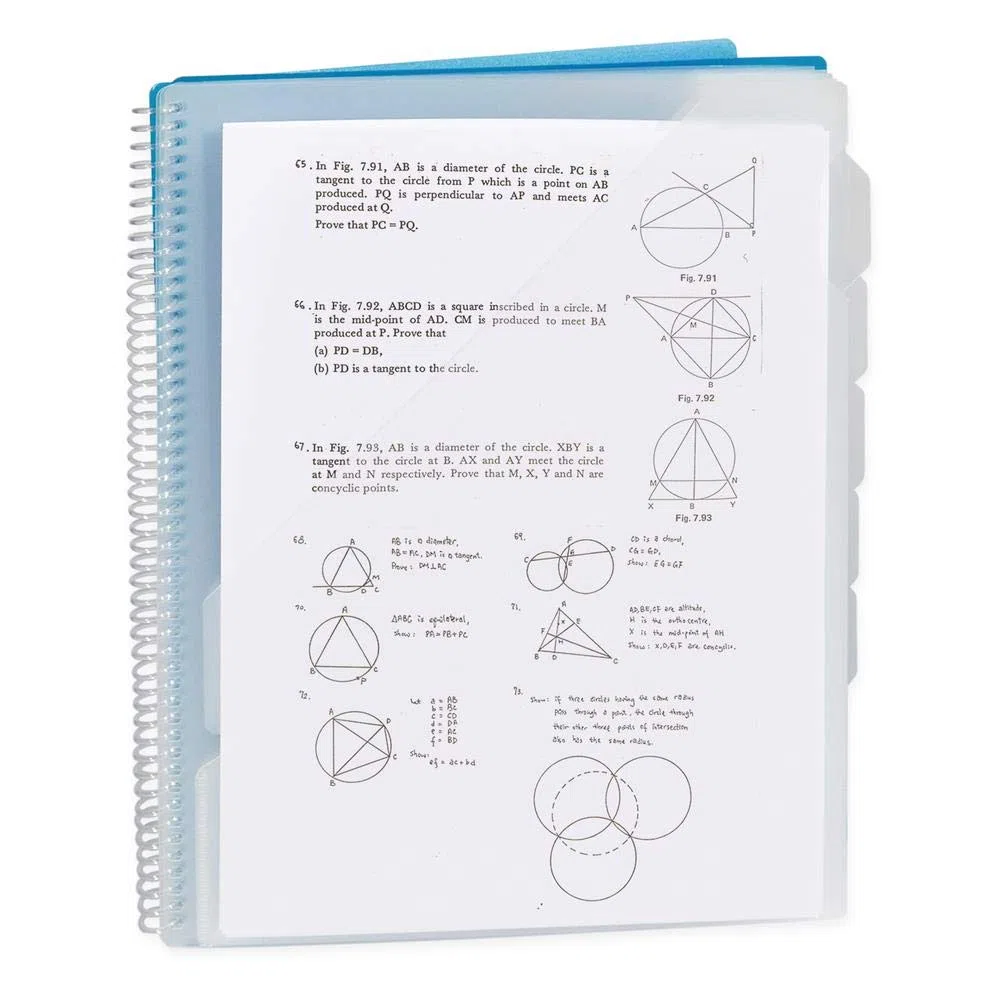Oxford - Lote de 5 clasificadores Keep'In en espiral con 6 compartimentos con fundas A4, color aleatorio