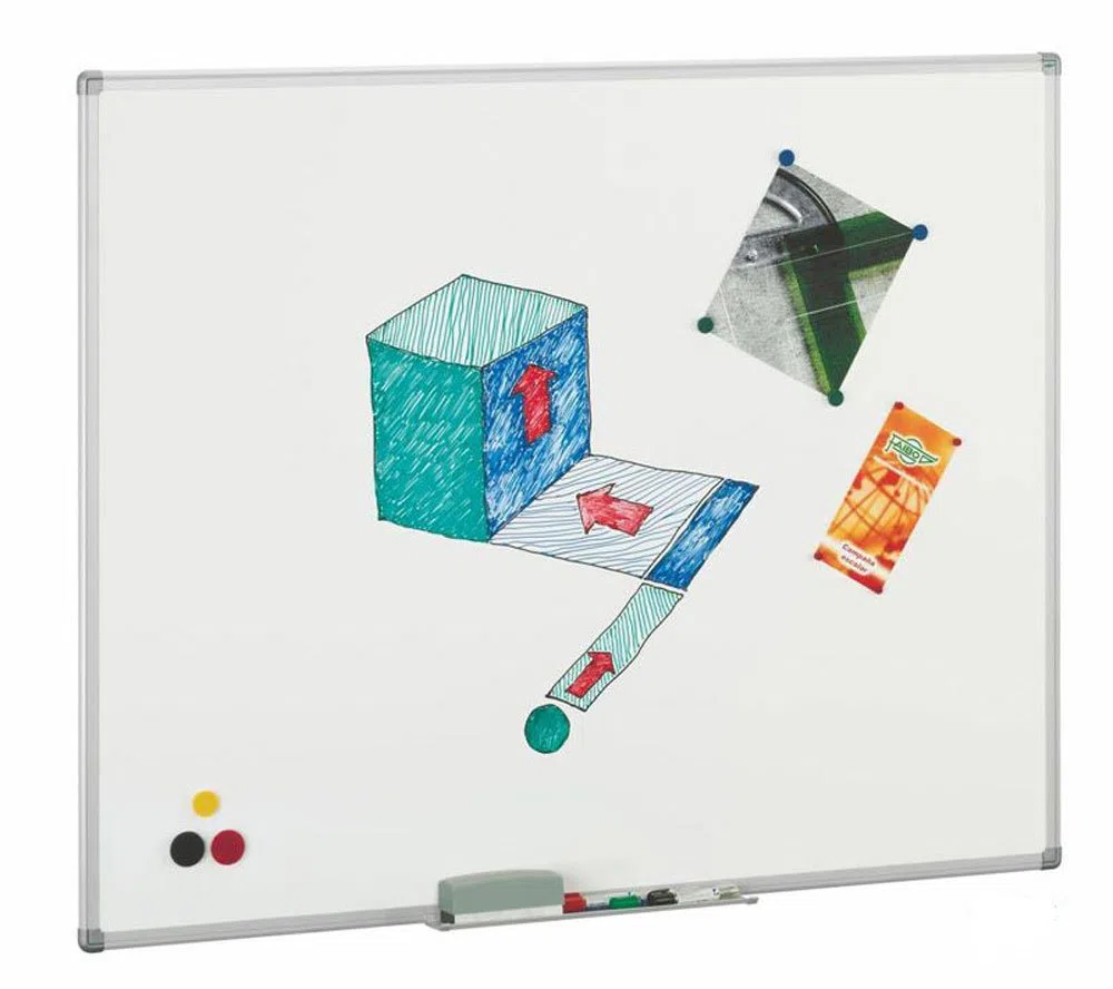 Pizarra blanca magnética vitrificada Faibo 122x244cm