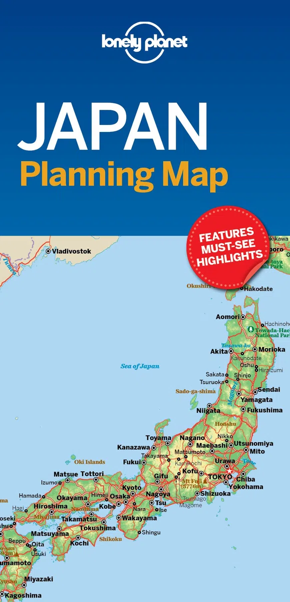 Lonely Planet Japan Planning Map [Idioma Inglés]