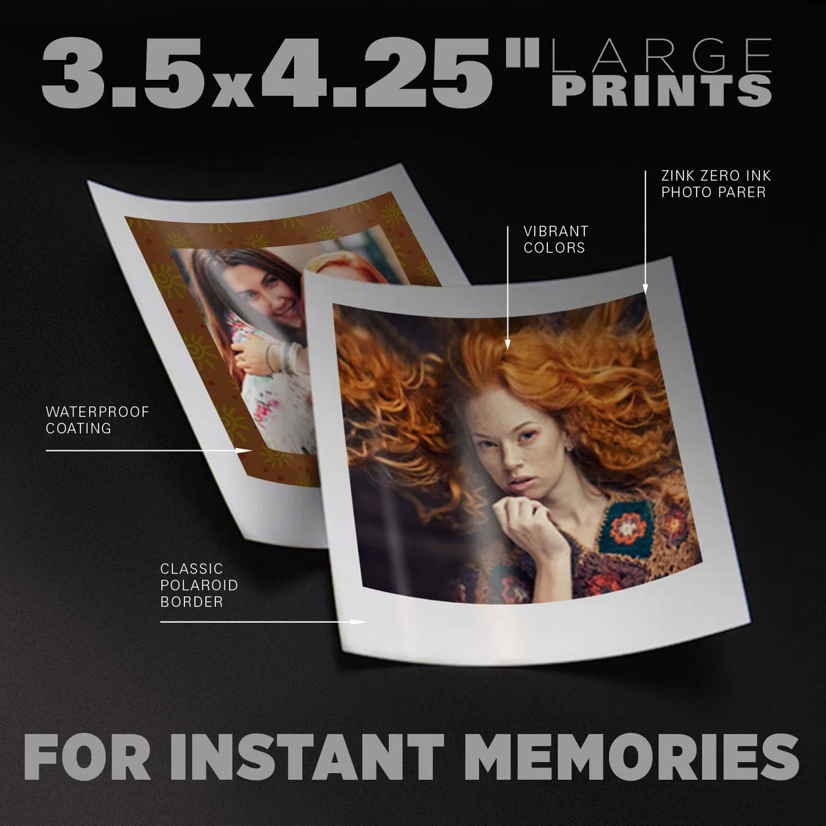 Polaroid Zink - Papel fotográfico para Polaroid Pop 2.0, 20 hojas