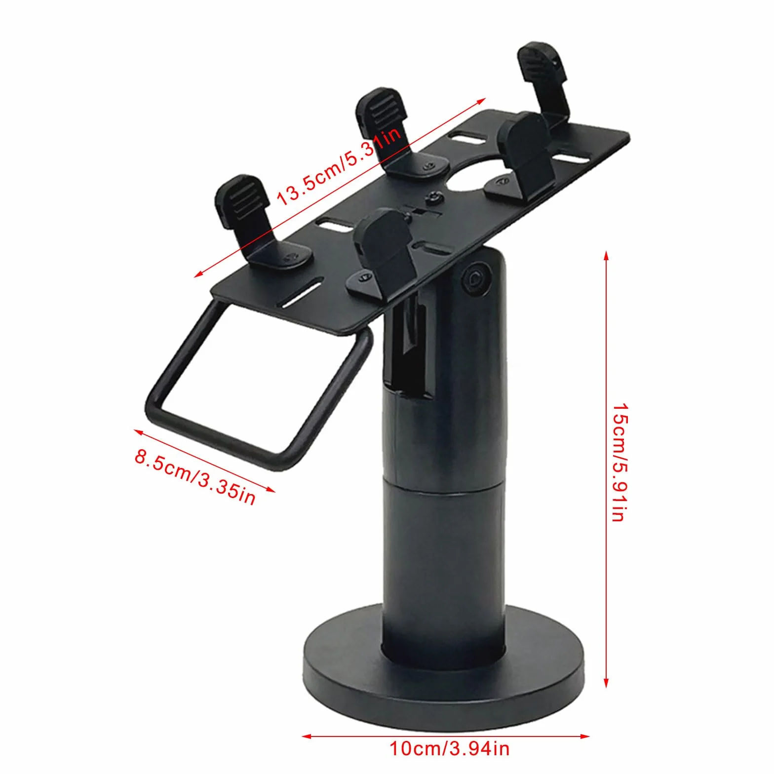Soporte de visualización para máquina POS, terminales de tarjeta ajustables con canales de cable ocultos, montaje Pos