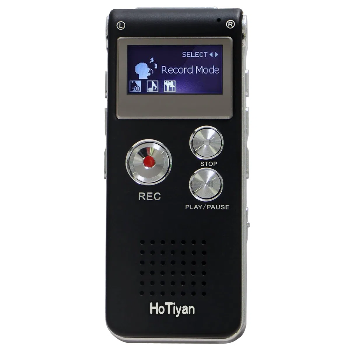 Grabadora de voz digital de capacidad de 16 GB con activación de voz para conferencias, reuniones, entrevistas, mini grabadora de audio con grabadora WAV/MP3 recargable por USB (16 GB)