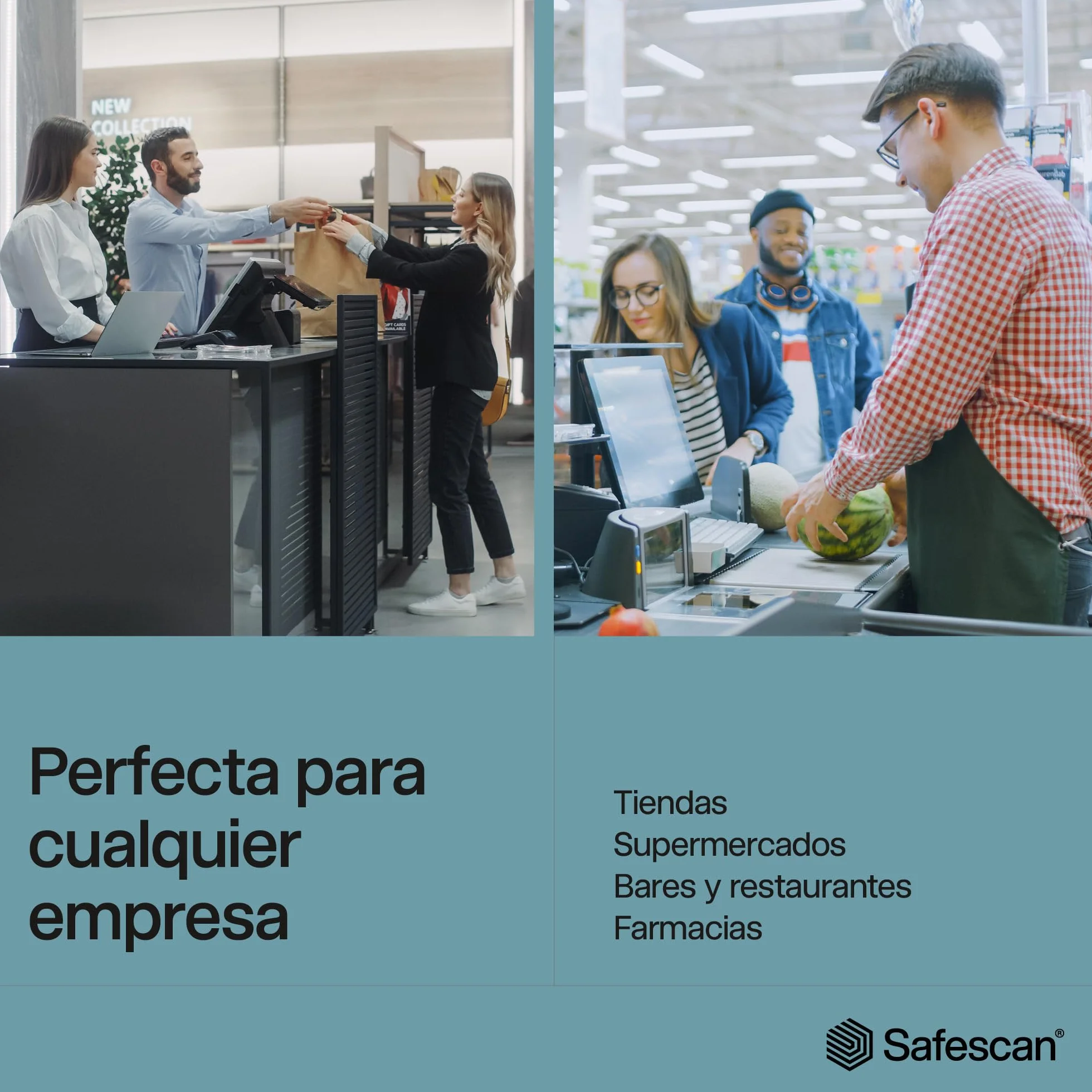 Safescan 6165 Máquina para contar dinero cuenta valor de monedas y billetes - Contadora de monedas con reconocimiento automático de rollos - Balanza para conteo rápido y ágil del cajón portamonedas