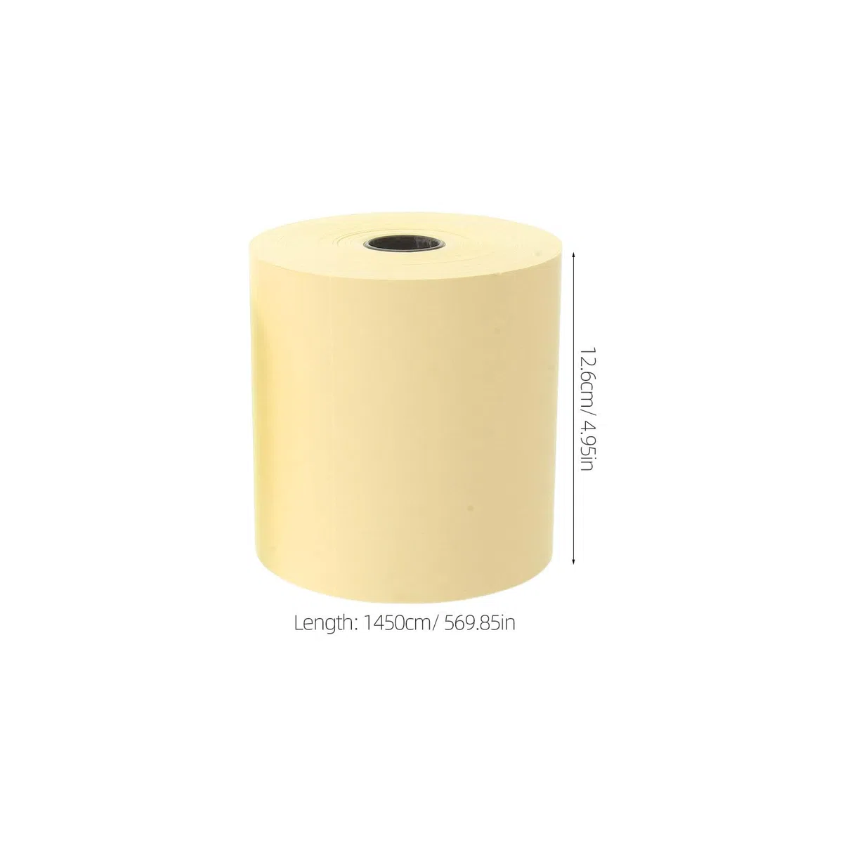 STOBAZA 4 Rollos Rollo de Papel Térmico Amarillo para Caja Registradora Impresión Clara y Compatibilidad, Adecuado para Bancos y Tiendas Múltiples
