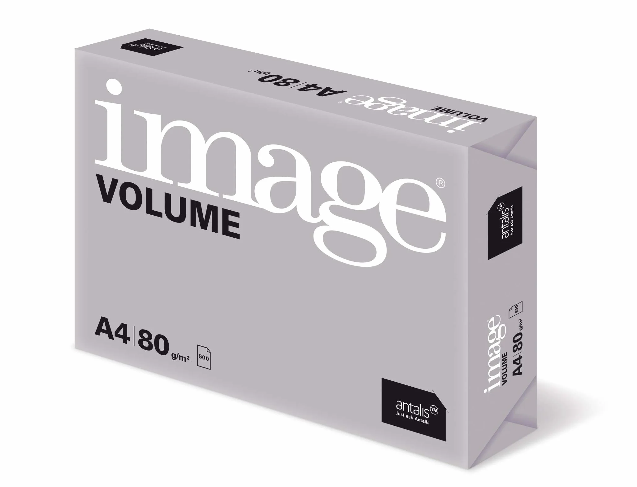Image Volume - Papel blanco A4 80 g/m² Multifunción - Caja de 5 paq x 500 hojas