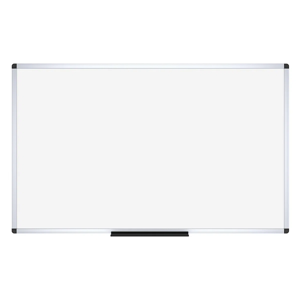 VIZ-PRO Pizarra blanca grande 150 x 90 cm, magnética con marco de aluminio, ideal para oficina, escuela y hogar, Incluye 12 rotuladores