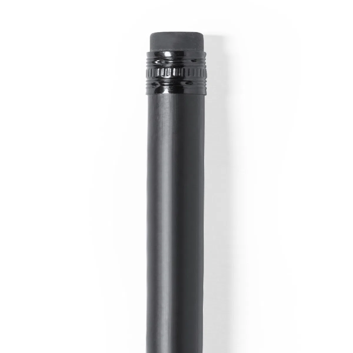 noTrash2003 Lápices negros mate 5 a 100 unidades, lápices de madera con goma de borrar Black Edition HB, preafilados, 19 cm de longitud, paquete económico sostenible (moderno, 25 unidades)