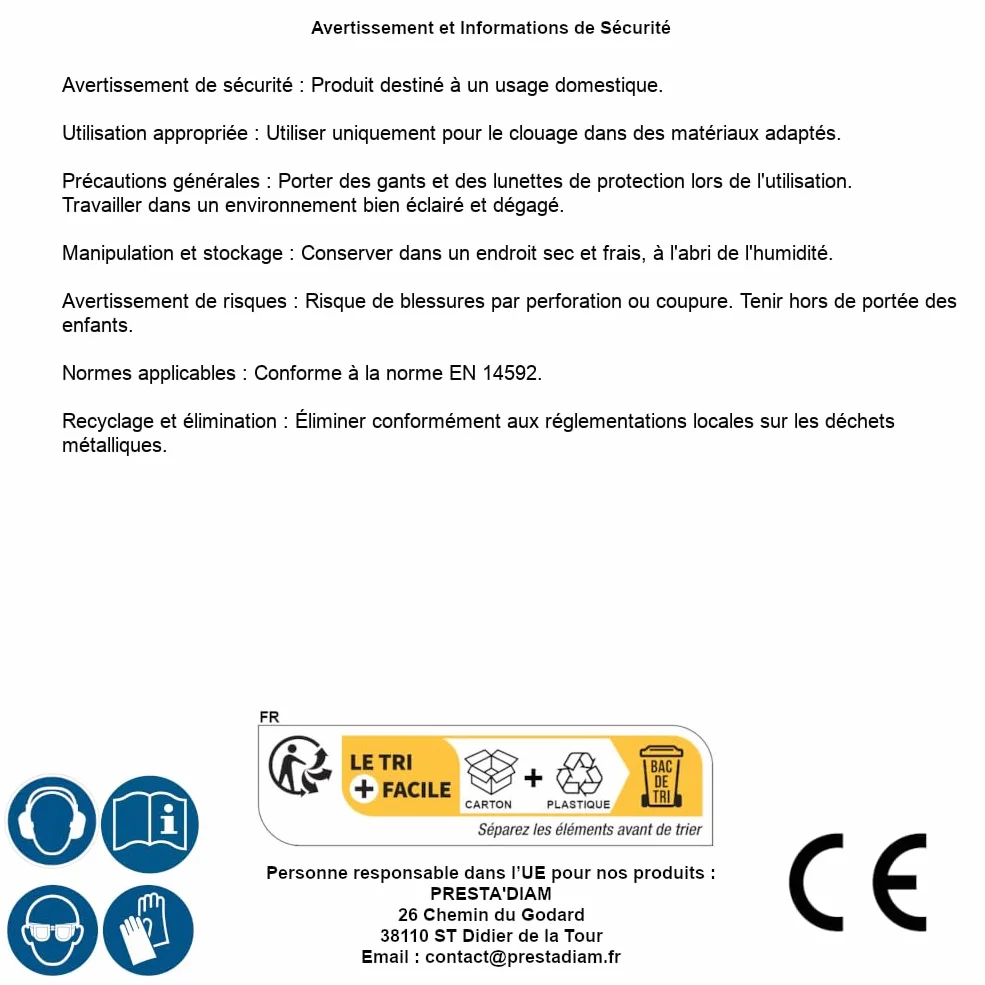 D-Work 8.000 grapas galvanizadas K-20-5.9x20x0.8x1.3 mm