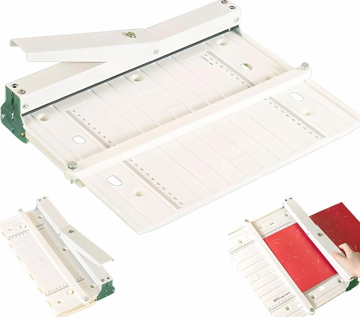 Máquina Plegadora Manual De Alta Resistencia, Herramienta De Plegado Y Puntuación De Papel A3/A4 Con Escala Transparente Y Bloque De Posicionamiento Extendido, Perfecta For Prensa De Libros