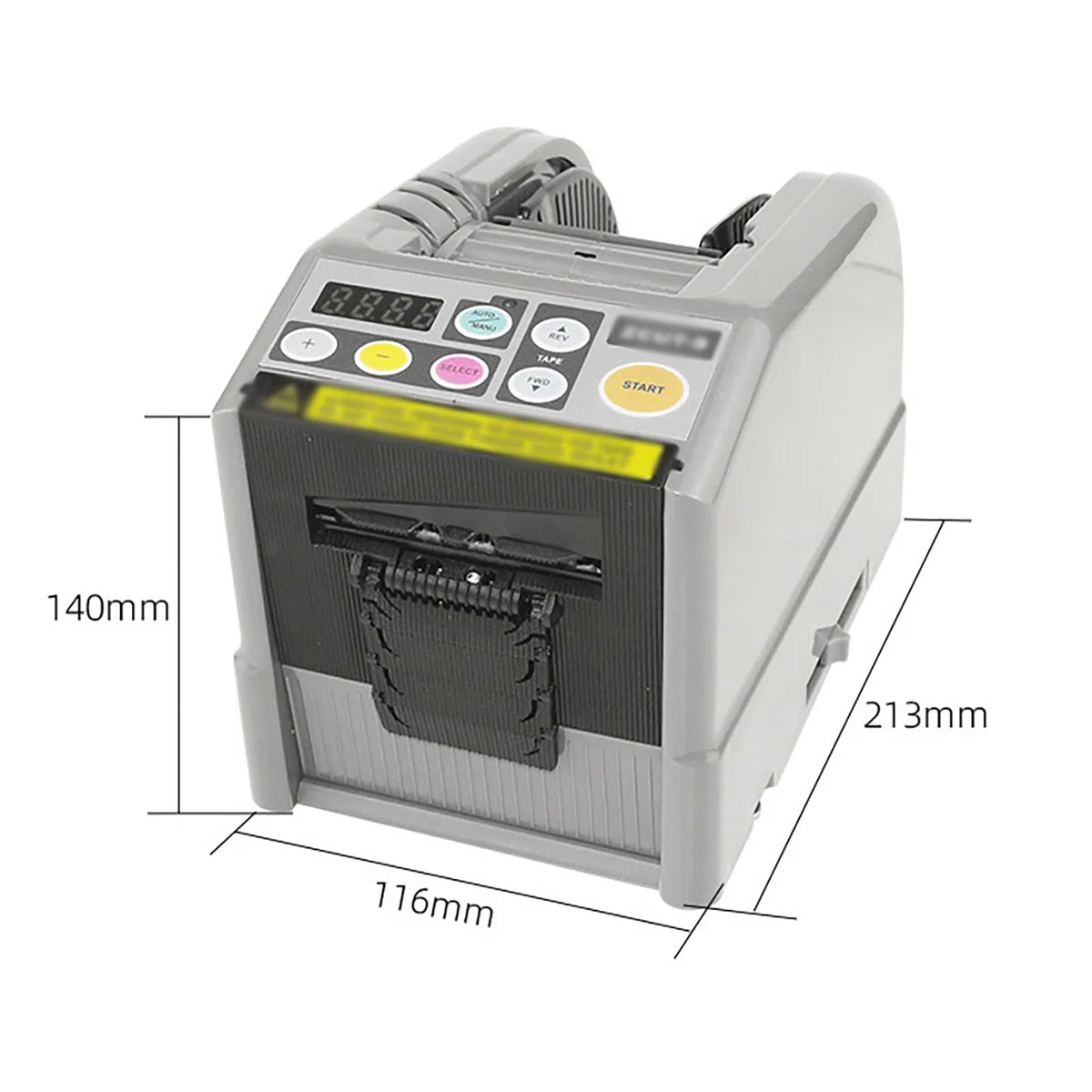 Dispensador automático de cinta, máquina de corte de cinta eléctrica con ajustes de memoria, modos manuales/automáticos para un corte eficiente de cinta en la oficina y el hogar