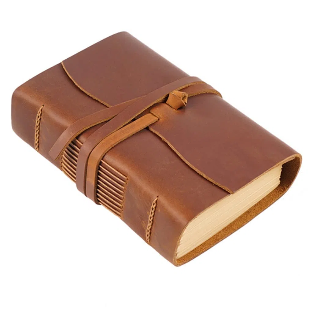 TOBILE Cuaderno de tapa de cuero grueso Cuaderno de bocetos Cuaderno hecho a mano Papelería de oficina (Color : B)