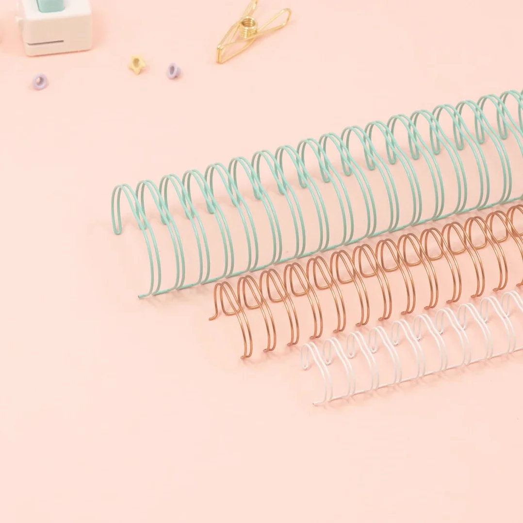 Craftelier - Kit de 2 Espirales de Anillas Dobles para Encuadernar Álbumes, Cuadernos, Agendas o Calendarios | Ideal para Proyectos de Scrapbooking y Manualidades | Ø 3,17 cm (1.25") - Color Plata